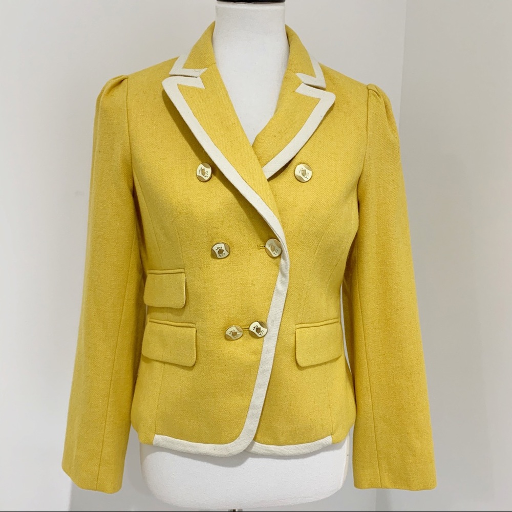 Ann Taylor Loft wool blend schoolboy jacket sz 8P